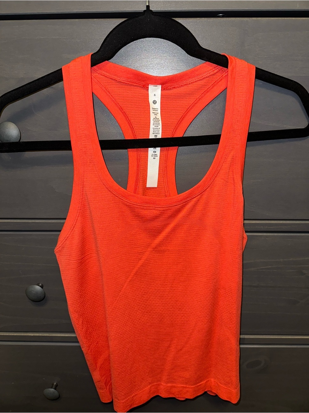 lululemon Align Tank Top Orange Racerback Tank - size 6